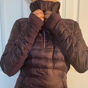 Lululemon light quarter zip puffer jacket
